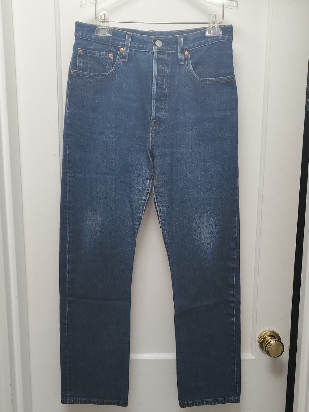 Levi's 501 Womens Jeans In Dark Blue Wash 31W/30L